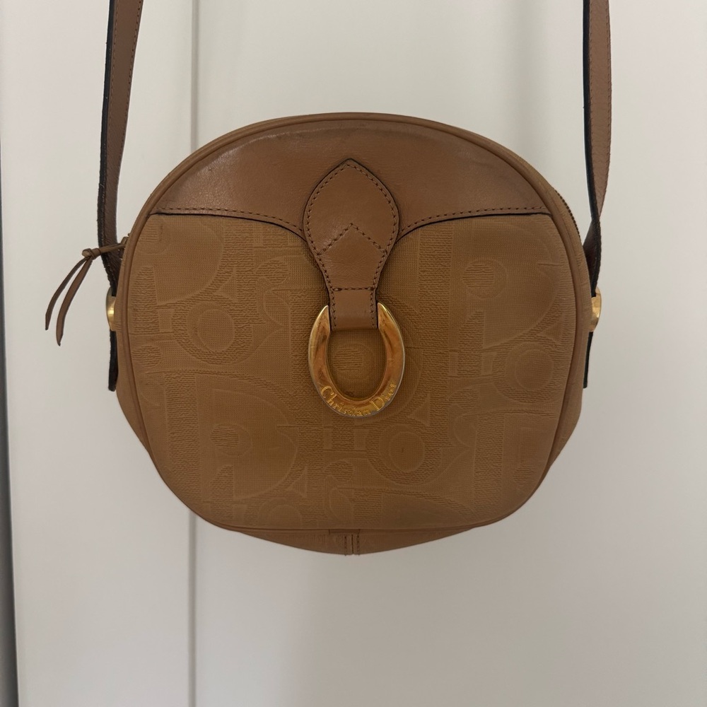 Dior Vintage Trotter‎ Bag Beige
